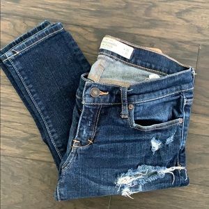 Abercrombie skinny perfect stretch distressed jean